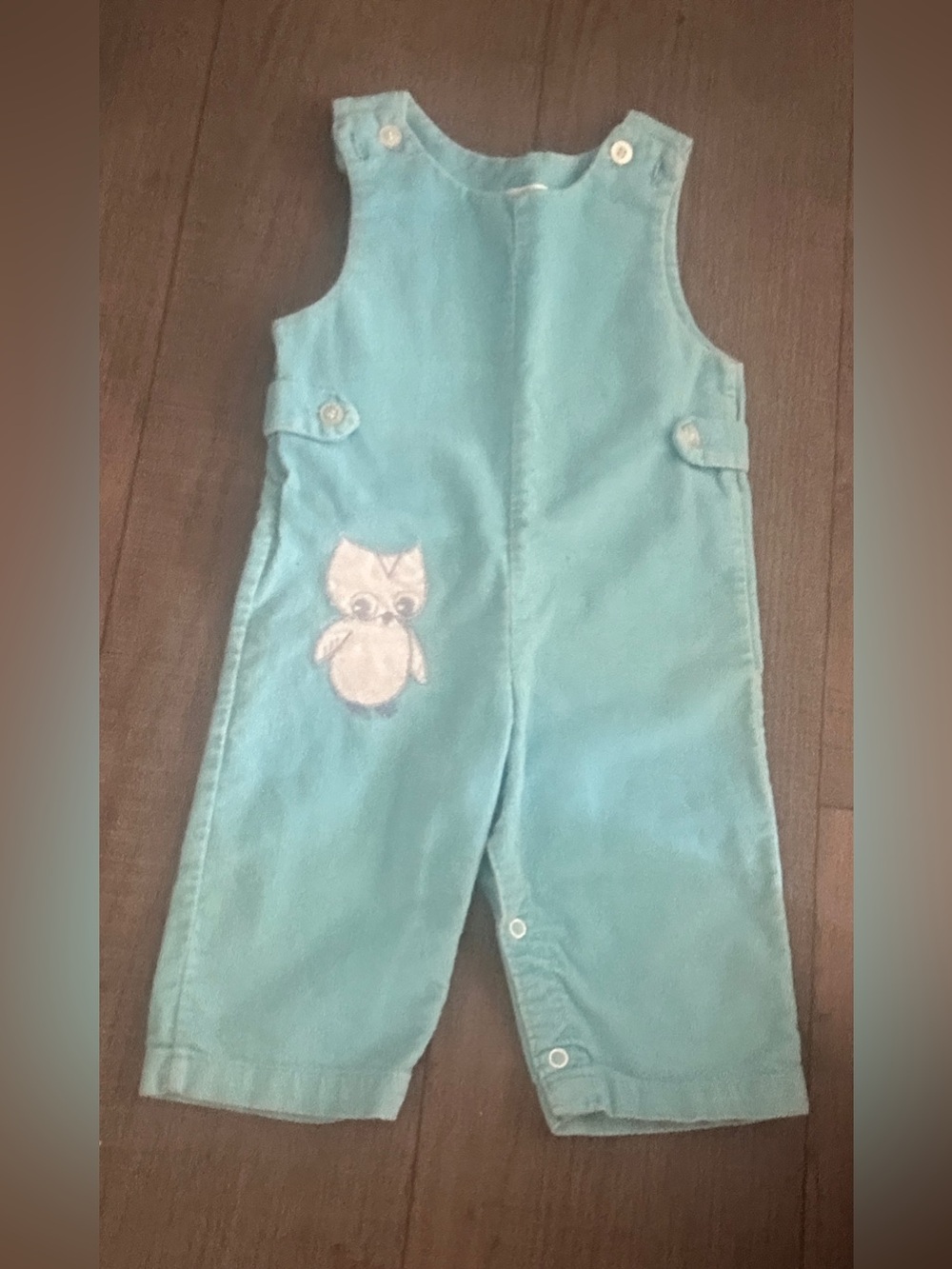 true vintage 70s/80s corduroy romper / cottagecore / handmade baby 18 m vintage